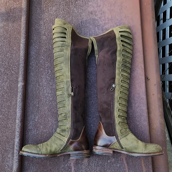 Vero Cuoio knee high suede tall boots Areaforte sz 36 - Picture 2 of 10